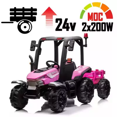 Traktor Na Akumulator Blast BLT-206 Różowy 2x200W