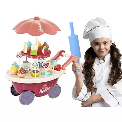 Woopie Cukiernia Wózek Stoisko z Lodami + 36 akc.