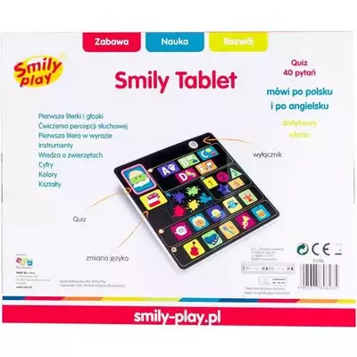 Dwujęzyczny dotykowy Tablet Smily Play funkcje