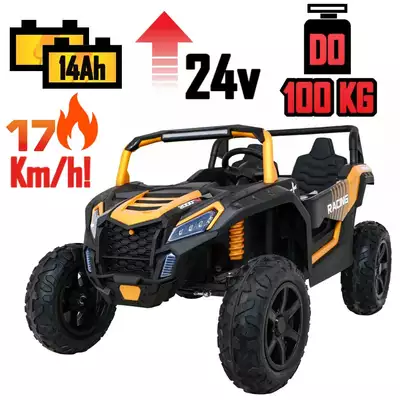 Potężny Buggy ATV Racing Strong A032 Złoty do 100 kg! do 17 km/h