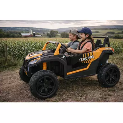 Potężny Buggy ATV Racing Strong A032 Złoty do 100 kg! do 17 km/h Hamulec