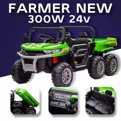 Wywrotka Farmer New XMX623B Zielony z Elektrycznym kiprem 24V 300W