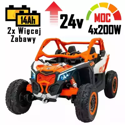 Buggy  Can-am Maverick Orange DK-CA001 STRONG 4x200W 24V14Ah!