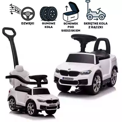 Jeździk z Pchaczem  BMW SXZ2078 Biały
