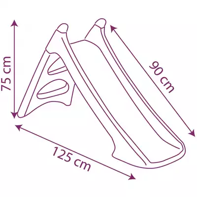 						SMOBY Zjeżdżalnia XS Kraina Lodu Ślizg Wodny 90cm Frozen					