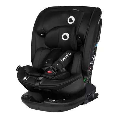 Lionelo Bastiaan RWF i-Size Black Carbon Fotelik samochodowy obrotowy 0-36kg + Organizer