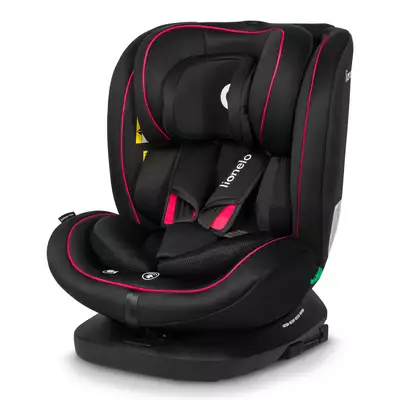 Lionelo Bastiaan i-Size Black Red Fotelik samochodowy obrotowy 0-36kg + Organizer