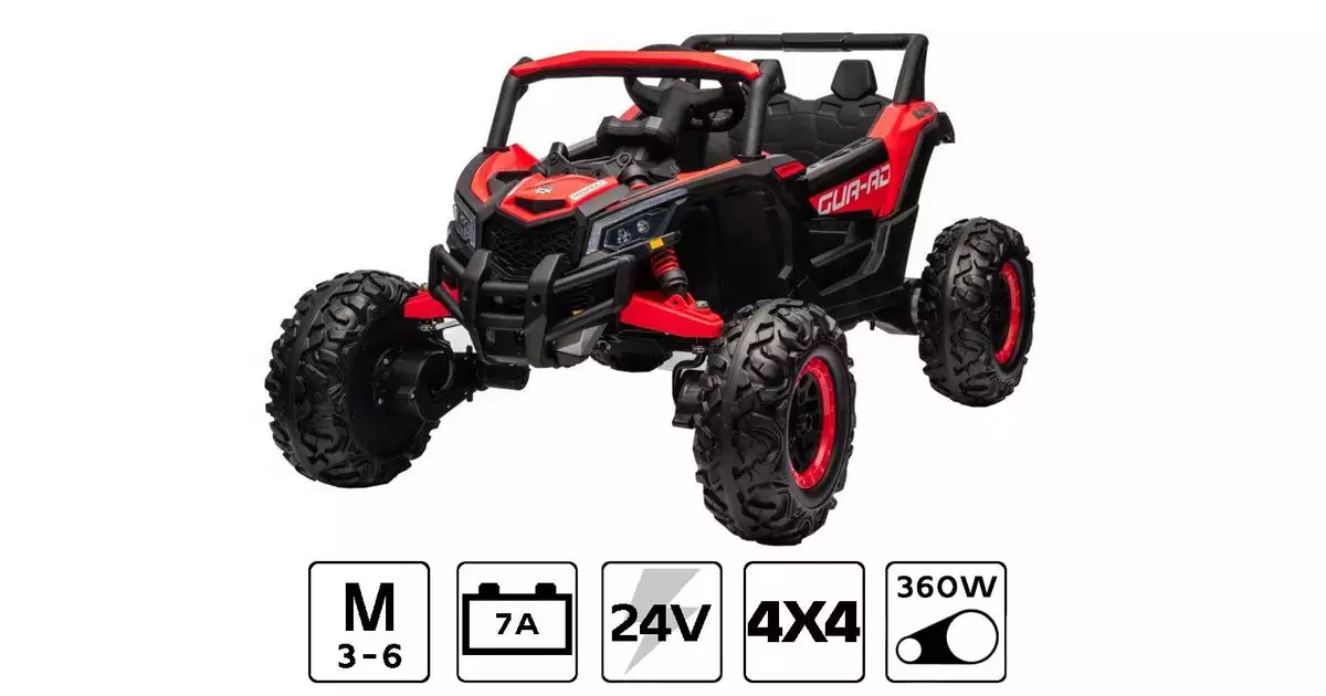 Auto Na Akumulator Buggy JH-105 Czerwone 24V 4x4