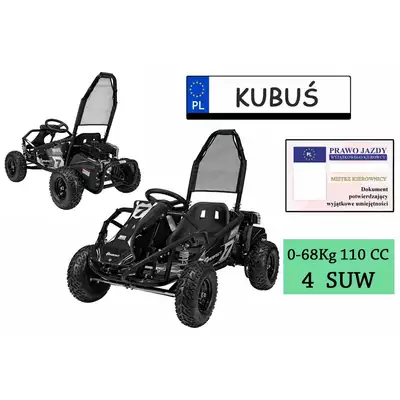 Gokart Spalinowy Highper GK008 100 CC Czarny