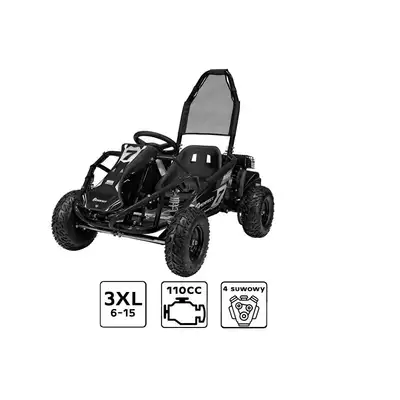 Gokart Spalinowy Highper GK008 100 CC Czarny