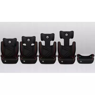 Lionelo Hugo i-Size Sporty Black Red 15-36kg