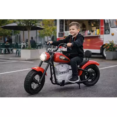 Mocny motor Harley Wide Glide Czerwony 36V AIR do 80kg nawet 23 km/h!