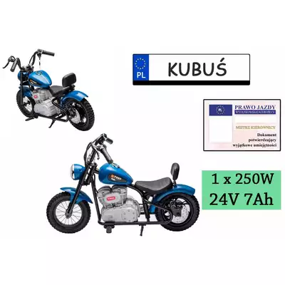 Motor na akumulator SPEED Power Niebieski 250W