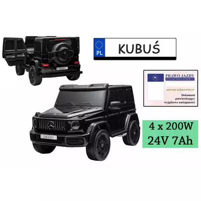 Olbrzymi Mercedes Benz G63 AMG XXL Czarny 4x200W