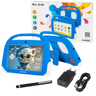 Tablet Blow KidsTab8 4G 4/64GB niebieskie etui