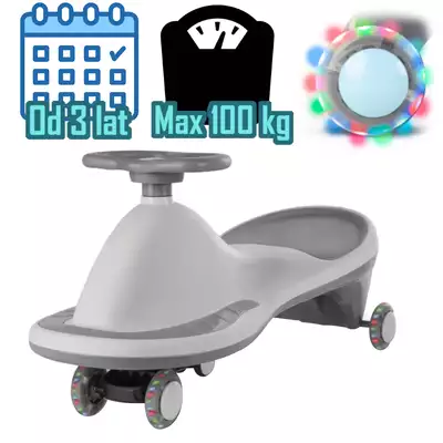 Jeździk Grawitacyjny Kidwell Rollo Szary jak Skiddou Bjorg