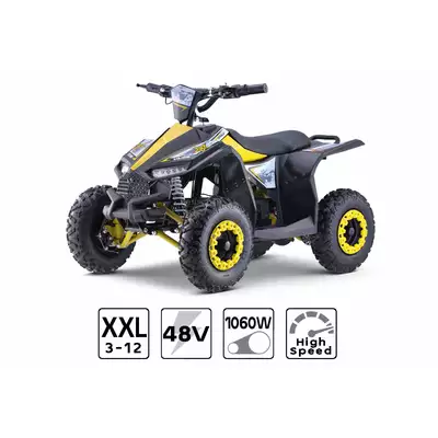 Super Mocny Quad HighPer ATV 1060W Żółty 48V