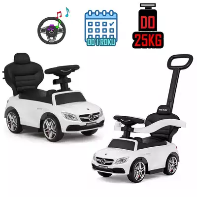 Jeździk 2w1 Mercedes C-Class Biały ECO