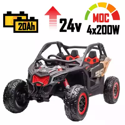 Mocne auto na akumulator dla dzieci Buggy Can-am RS Maverick DK-CA001 STRONG 4x200W 24V20Ah!