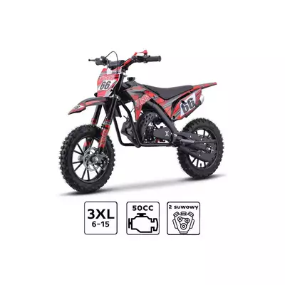 Motor Spalinowy HighPer DB712 Tiger 49cc Czerwony