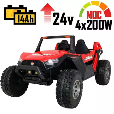 Duży Buggy SX1928 Clash Challenger Czerwony 4x200W ver 2026 Regulowana kanapa