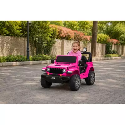Duży Jeep Wrangler Rubicon 4x4 DK-JWR556 4x200W 24V Różowy