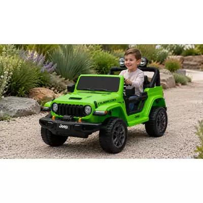 Duży Jeep Wrangler Rubicon Lift Zielony 4x200W ver 24V