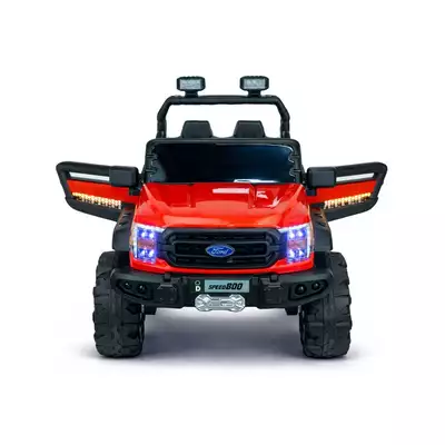 Duży i niezawodny Raptor Speed 800 4x4 Czerwony Skóra
