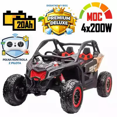 Mocne auto na akumulator Buggy Can-am RS Maverick Turbo RR DK-CA001 4x200W 24V20Ah! + WOLNY BIEG+ PEŁNA KONTROLA!