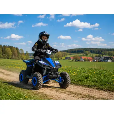 Quad dla Dzieci Spalinowy HighPer ATV11 E-Start 49cc Niebieski Elektroniczny Rozruch