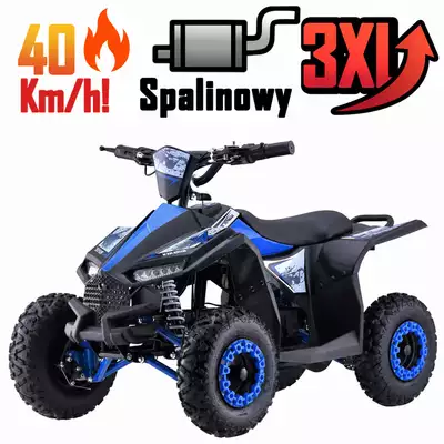Quad dla Dzieci Spalinowy HighPer ATV11 Highlander 49cc Niebieski