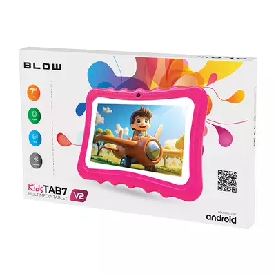 Tablet dla dzieci Blow KidsTab 7.4 V2 Różowy 4/32GB + Zestaw z klawiaturą