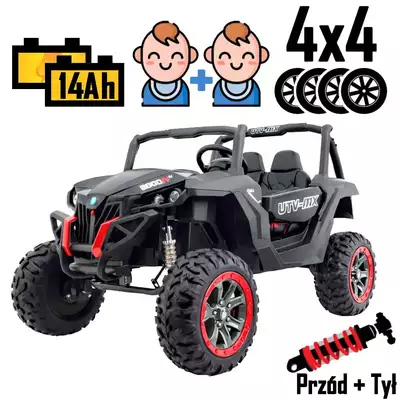 Auto terenowe dla dzieci Buggy SuperStar 4x4 XMX603 MP3 Czarny