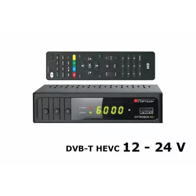 Dekoder turystyczny DVB-T HEVC Opticum / Wersja 12/24V - Nowy standard telewizji naziemnej