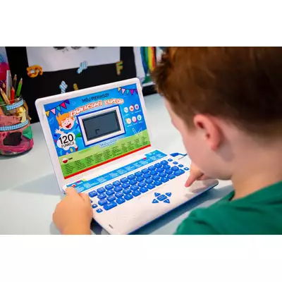 Laptop edukacyjny dla dzieci Kinderplay Blue zabawa
