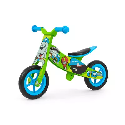 Milly Mally Look Dark Natural Drewniany Rowerek biegowy 2w1 + Prezent 3D (1)