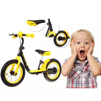 Sportrike Balancer 2w1 Żółty Rowerek Hulajnoga + Prezent 3D