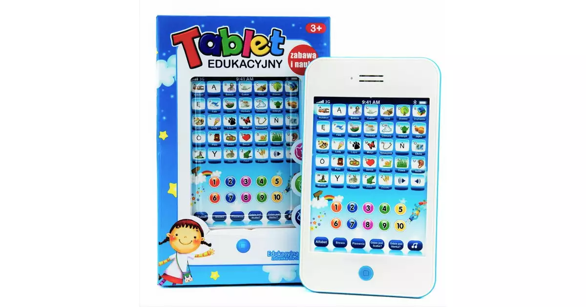 Tablet edukacyjny dla dziecka 3-5 lat Niebieski | Dobra Cena | Sklep