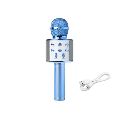 Mikrofon bezprzewodowy Karaoke Bluetooth Niebieski