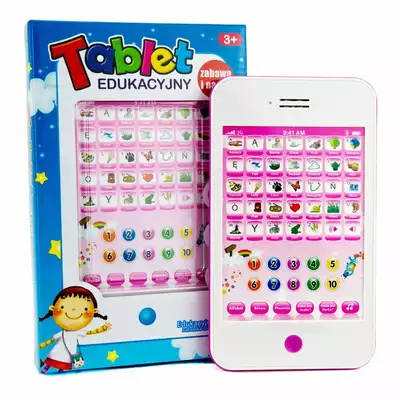 Tablet edukacyjny dla dziecka 3-5 lat Różowy