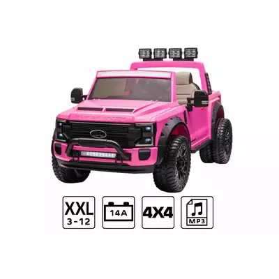Ford Super Duty 4x4 Różowy Ogromny Jeep dla starszych dzieci (do 60kg)