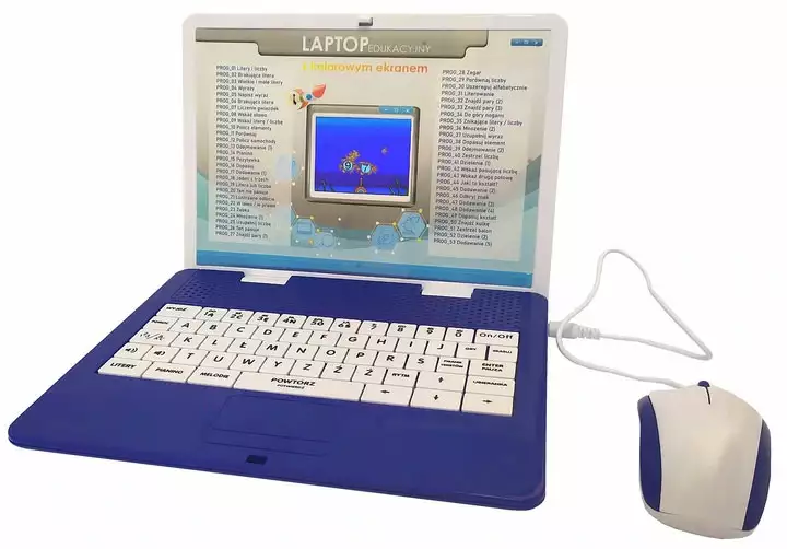 Komputer edukacyjny z kolorowym ekranem