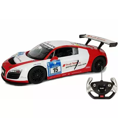 Auto R/C Audi R8 LMS Rastar 1:14 Biało-Czerwone