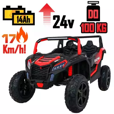 Potężny Buggy ATV Racing A032 Strong Czerwony do 100 kg! do 17 km/h